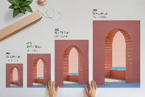 Wydruk na płótnie Pastelowa architektura