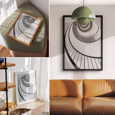 Plakat premium Spiralne schody