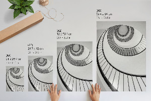 Plakat premium Spiralne schody