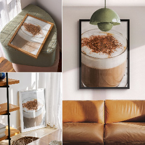 Dekoracyjny plakat ścienny Kawowy urok