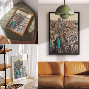 Dekoracyjny plakat ścienny Miejski krajobraz