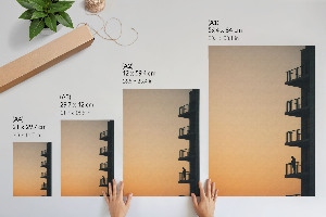 Plakat premium Wieczorny balkon