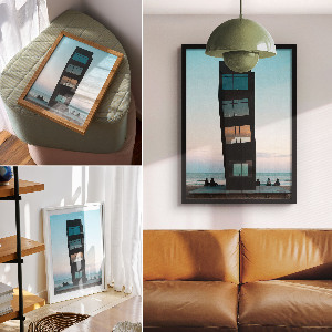 Dekoracyjny plakat ścienny Nowoczesna architektura