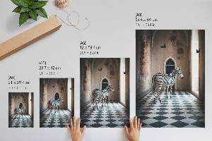 Grafika na ścianę Zebra w architekturze