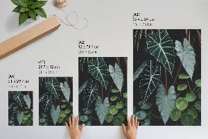 Plakat premium Zielone liście