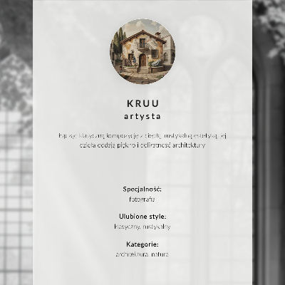 Plakat premium Kamienica natura