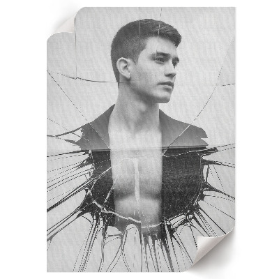 Dekoracyjny plakat ścienny Monochromatyczny portret