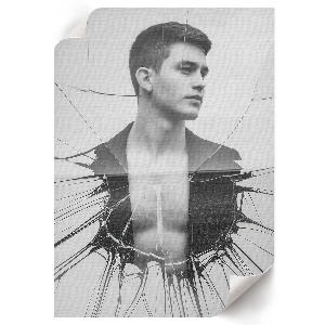 Dekoracyjny plakat ścienny Monochromatyczny portret