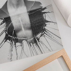 Dekoracyjny plakat ścienny Monochromatyczny portret