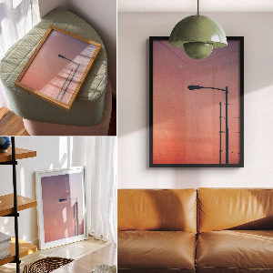 Wydruk na płótnie Lampa uliczna