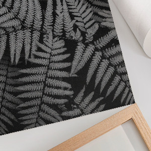 Plakat premium Paprocie czarno-białe