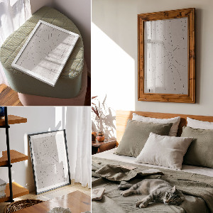 Dekoracyjny plakat ścienny Subtelne linie