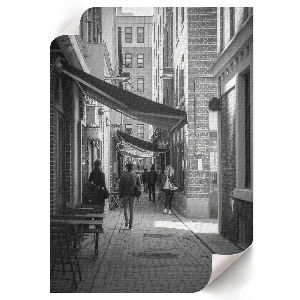 Plakat premium Miejska uliczka