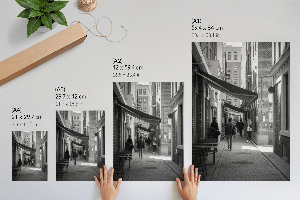 Plakat premium Miejska uliczka