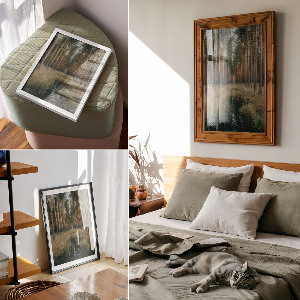 Dekoracyjny plakat ścienny Leśna symetria