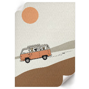 Wydruk na płótnie Radosna podróż