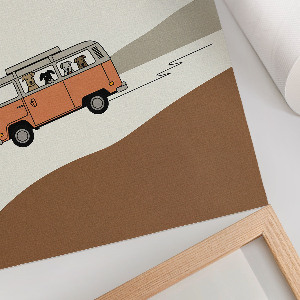 Wydruk na płótnie Radosna podróż