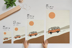 Wydruk na płótnie Radosna podróż