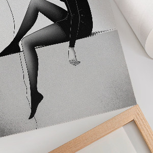 Dekoracyjny plakat ścienny Dziewczyna z balonem