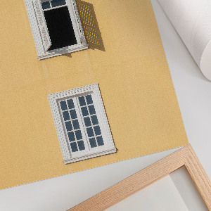 Wydruk na płótnie Żółta fasada