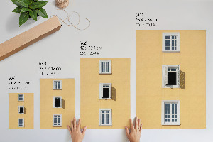 Wydruk na płótnie Żółta fasada