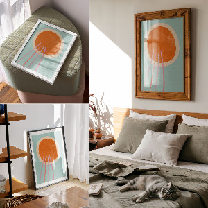 Plakat premium Kolorowy minimalizm