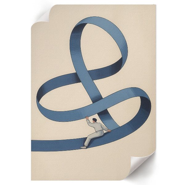 Grafika na ścianę Nieskończoność wyzwań