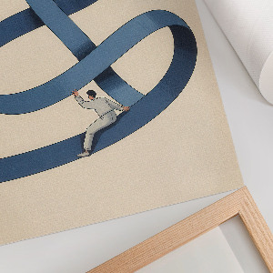 Grafika na ścianę Nieskończoność wyzwań