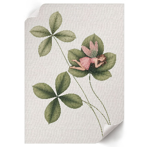 Wydruk na płótnie Wróżka na kwiatku