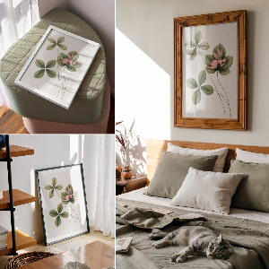 Wydruk na płótnie Wróżka na kwiatku