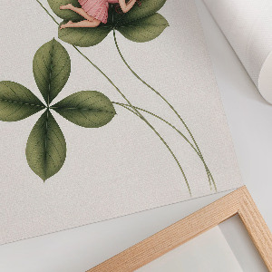 Wydruk na płótnie Wróżka na kwiatku