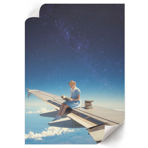 Dekoracyjny plakat ścienny Kosmiczna lektura