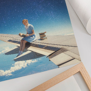 Dekoracyjny plakat ścienny Kosmiczna lektura