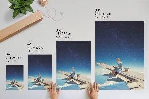 Dekoracyjny plakat ścienny Kosmiczna lektura