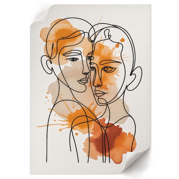 Grafika na ścianę Abstrakcyjny portret