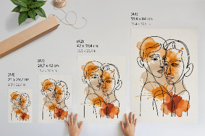 Grafika na ścianę Abstrakcyjny portret