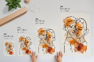 Grafika na ścianę Abstrakcyjny portret