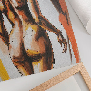 Wydruk na płótnie Malunek kobiety