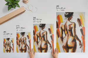 Wydruk na płótnie Malunek kobiety