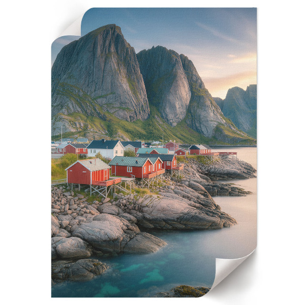 Dekoracyjny plakat ścienny Górska osada