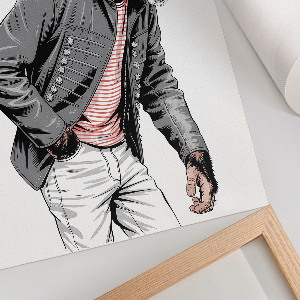 Wydruk na płótnie Szympans w ubraniu