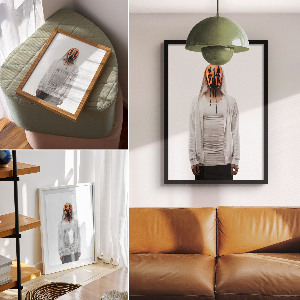 Dekoracyjny plakat ścienny Tajemnicza postać