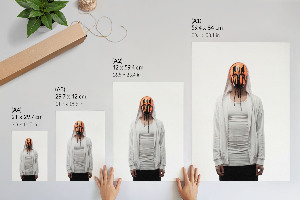 Dekoracyjny plakat ścienny Tajemnicza postać