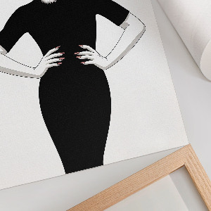 Grafika na ścianę Kobieta-tygrys