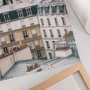 Plakat premium Miejskie dachy