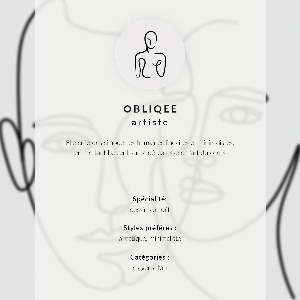 Grafika na ścianę Line art twarzy