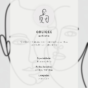 Grafika na ścianę Line art twarzy