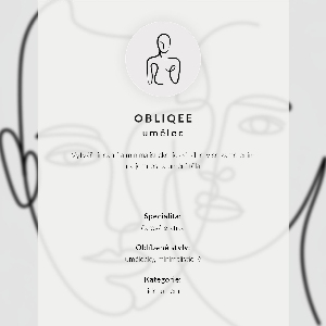 Grafika na ścianę Line art twarzy