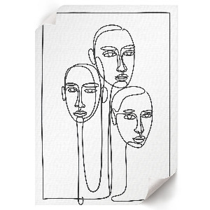 Wydruk na płótnie Line art postaci