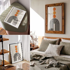 Dekoracyjny plakat ścienny Nowoczesna kompozycja